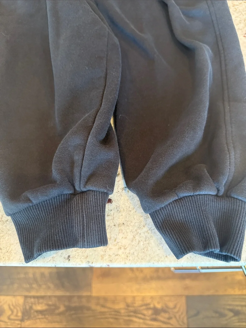 Nike Black Kids YL Cargo Joggers with White Swoosh